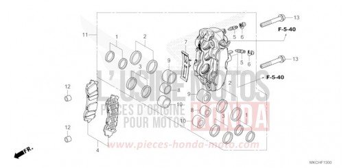 ETRIER DE FREIN AVANT GAUCHE GL1800M de 2021